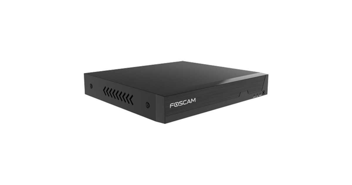 FoscamFN9108HE, 8-kanaals 5MP PoE Netwerk video recorder  (Zwart, PoE, Zonder HDD)
