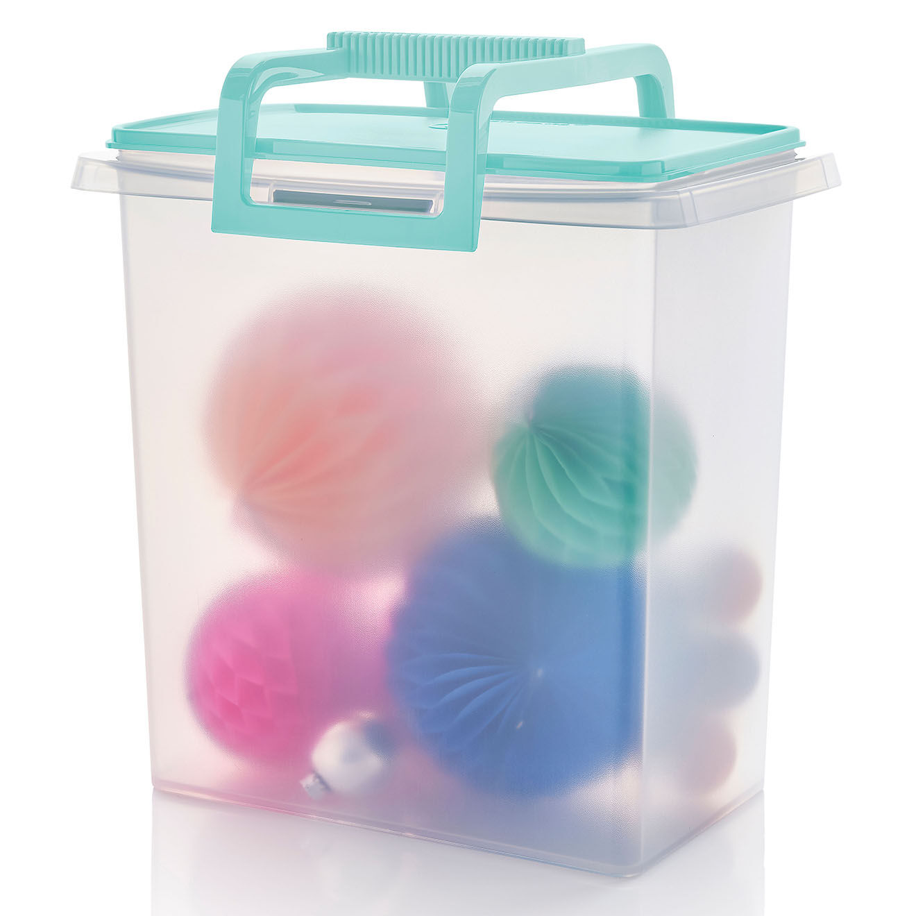 Tupperware Boite de rangment multi fonctions transparent/couvercle bleu blair - 5L