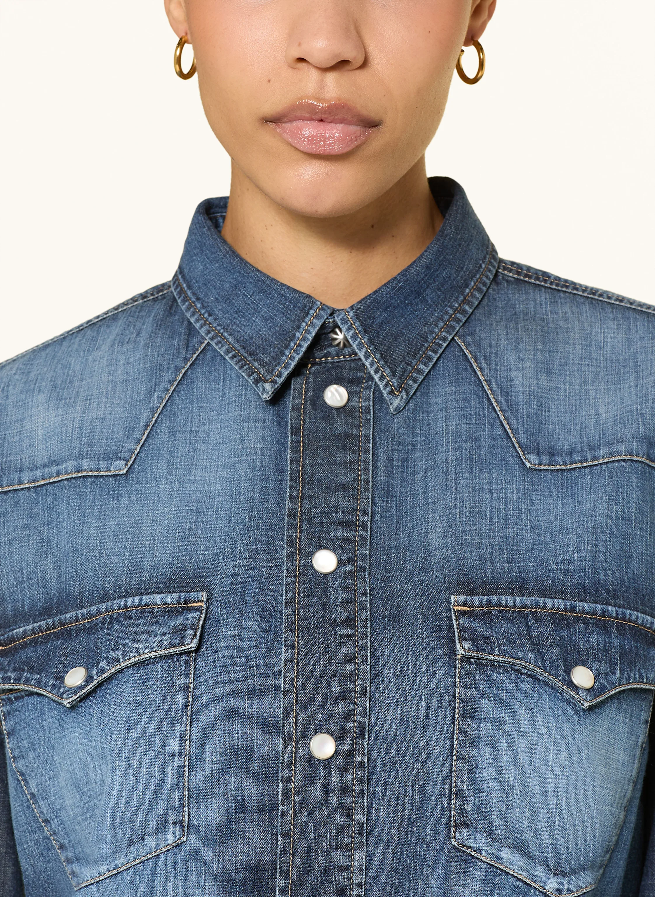 RALPH LAUREN Collection Jeansbluse PAYSON