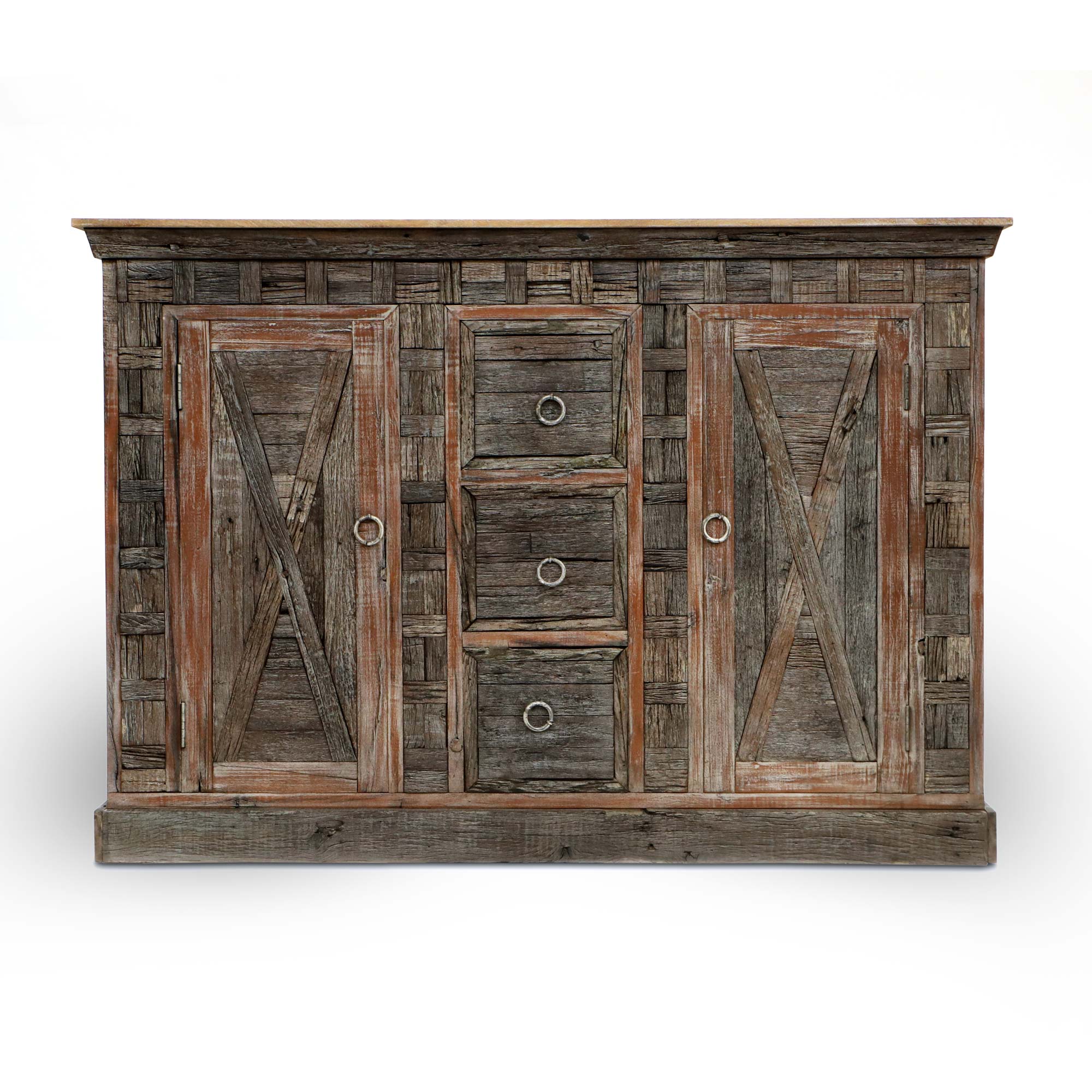 Theke 'Handson' aus Mangoholz, B 160 cm, H 110 cm, L 45 cm von fischer's lagerhaus