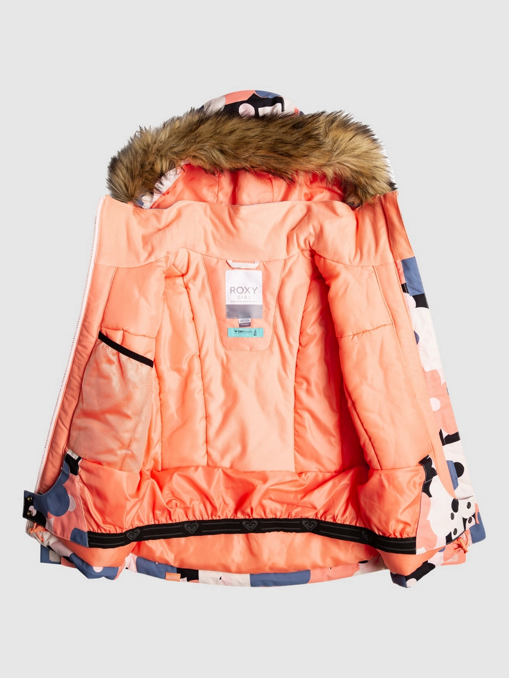 Roxy Pie Kids Jacket pink salt prima
