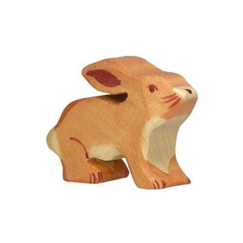 Figurine holztiger lapin 5.5 cm