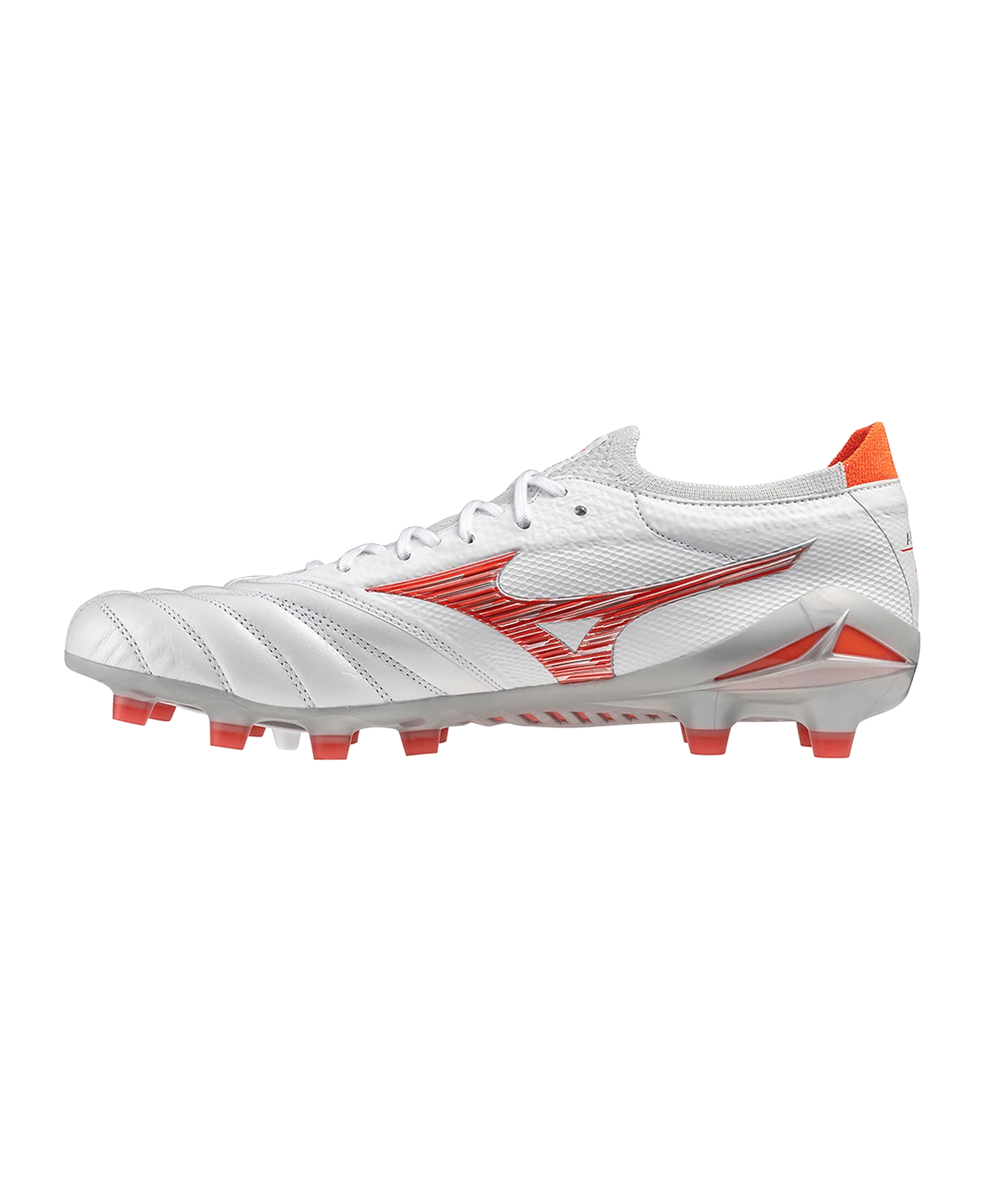 Mizuno Morelia Neo IV Alpha Made in Japan FG Charge Weiss Rot F60