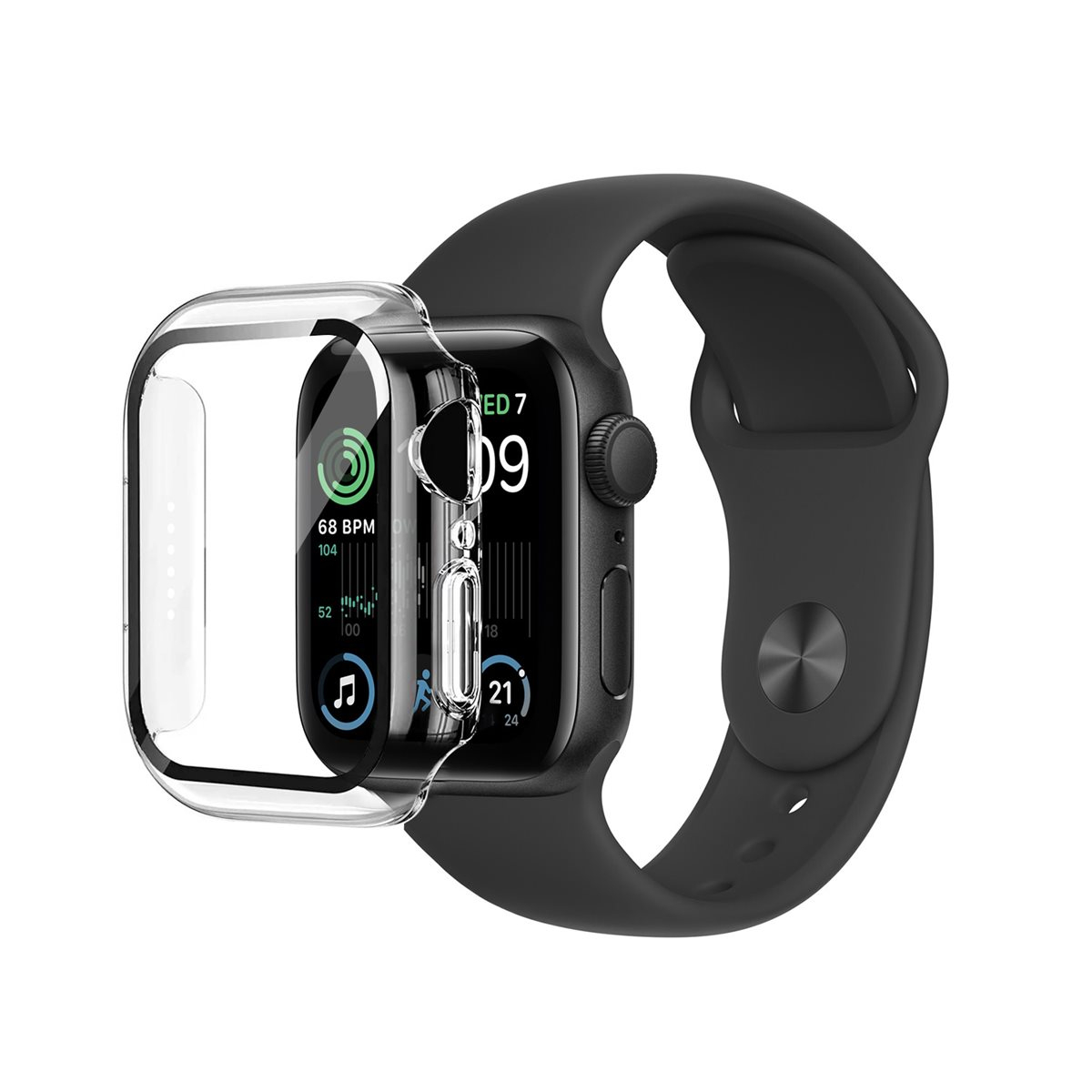 Apple Watch SE (40mm) Hardcase Bumper   Display Schutzglas (EGSP00900) - Transparent