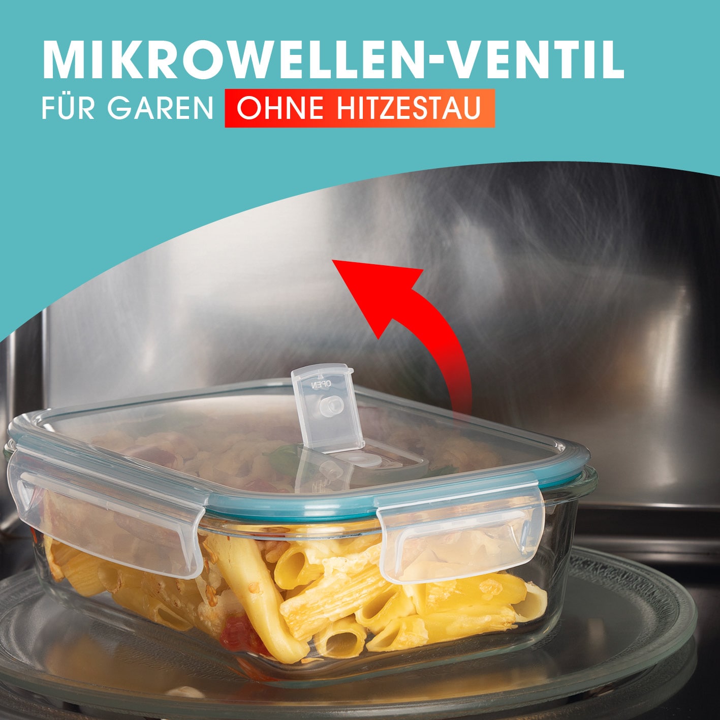 GOURMETmaxx Glas-Frischhaltedosen Klick-it 6-tlg.