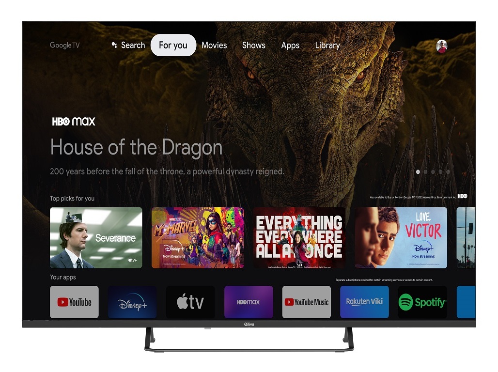 TV QLED QILIVE Q55QA232B (4K SMART GOOGLE 55\