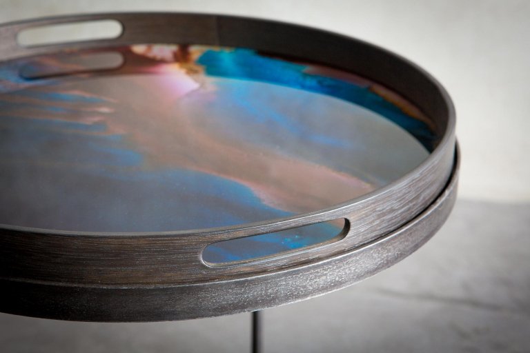 Ethnicraft Tray round bijzettafel S 49
