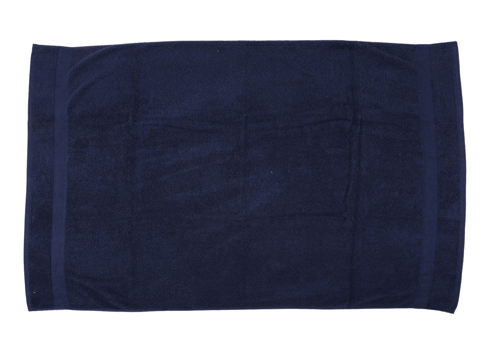Saunatuch aus Baumwolle 100x145cm Navyblau