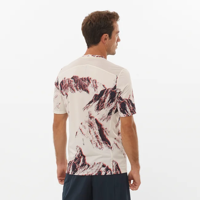 S/LAB SALOMON ULTRA PRINT  Kurzarmshirt Herren VANILLAICE/Print