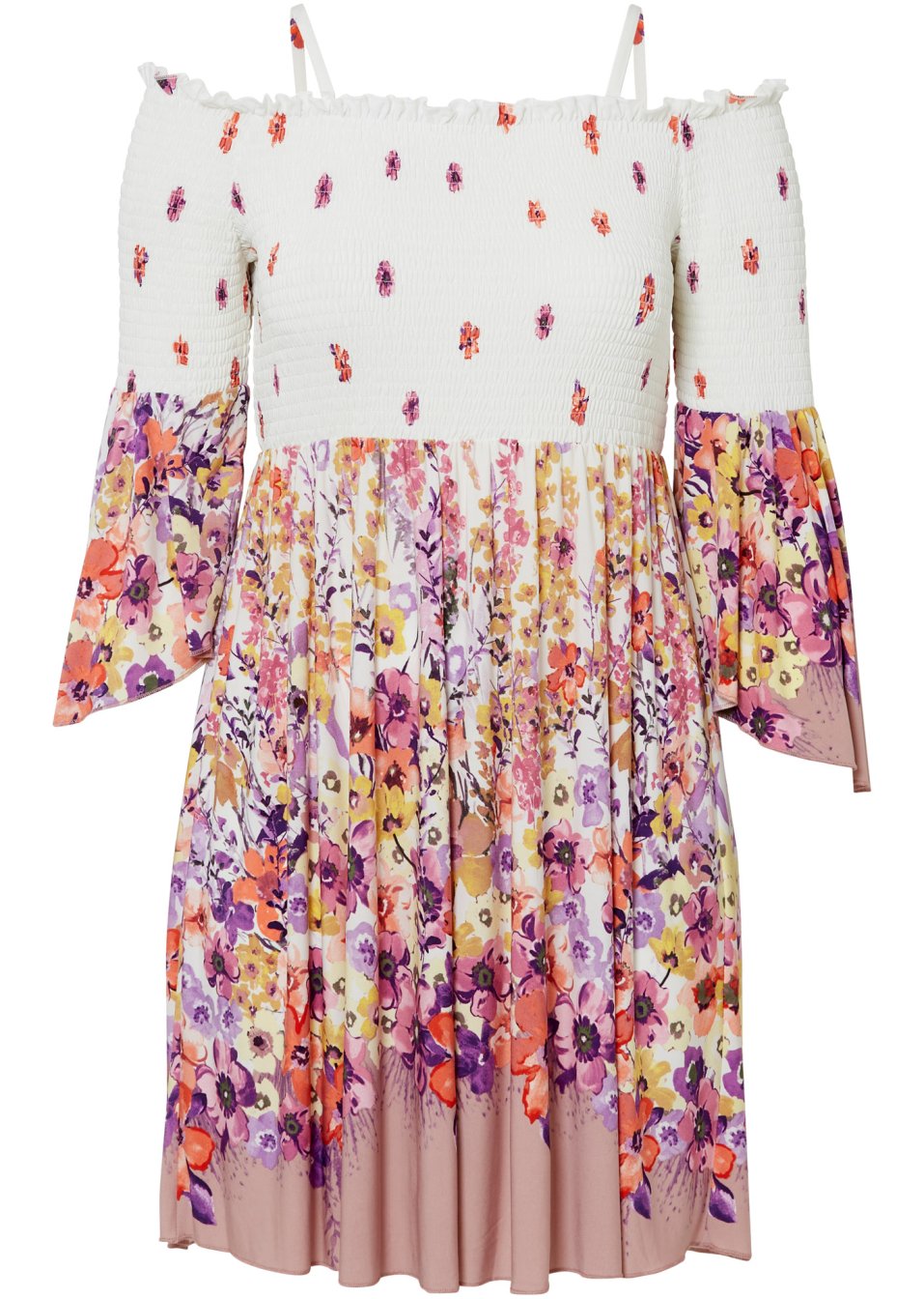 Robe à manches volantées
