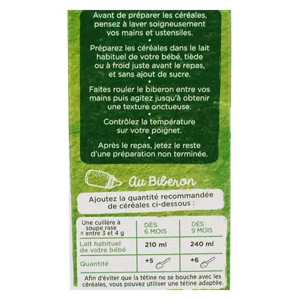 Cereais orgânicos de baunilha Modalac para bebês a partir de 6 meses, 250g