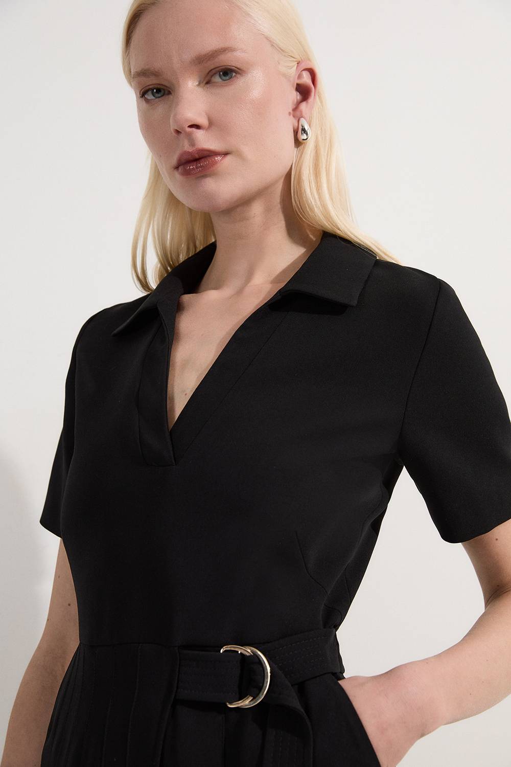KarenMillen Combinaison ajustée souple à plis et ceinture