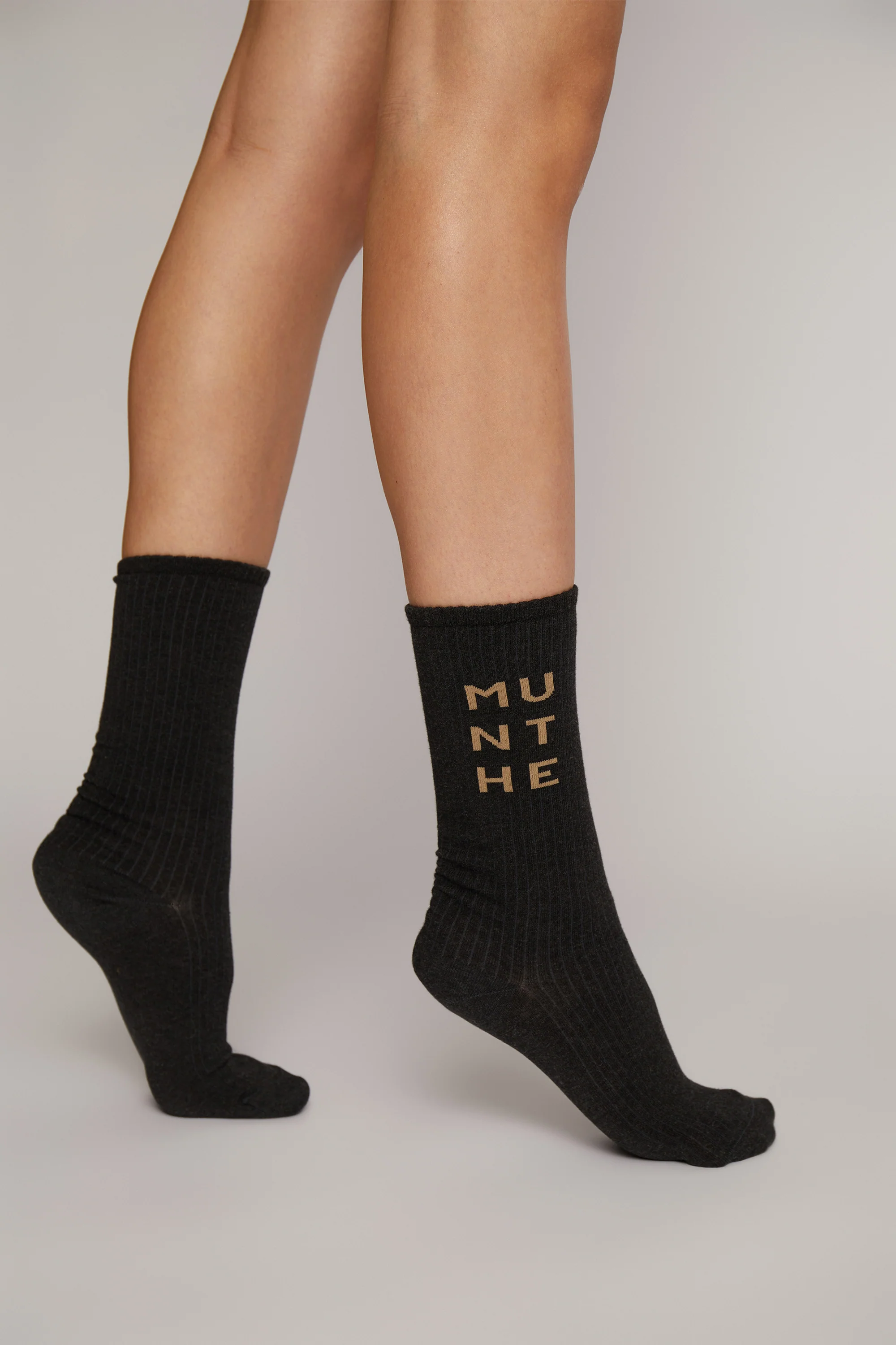 MUNTHE  Ekanea strømper - Charcoal