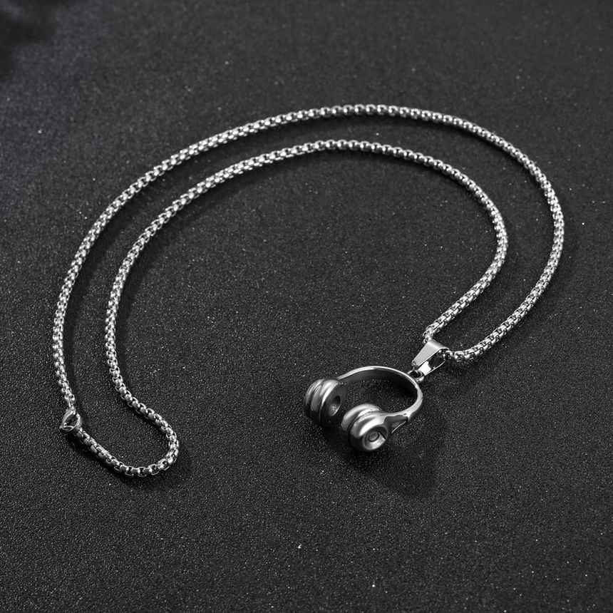 Prushia - Hoofdtelefoon RVS hanger / ketting / set