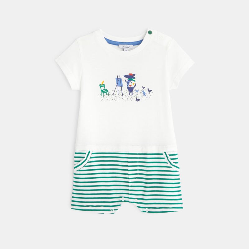 Combicourt bébé garçon rayé Absorba Aucune nuance
