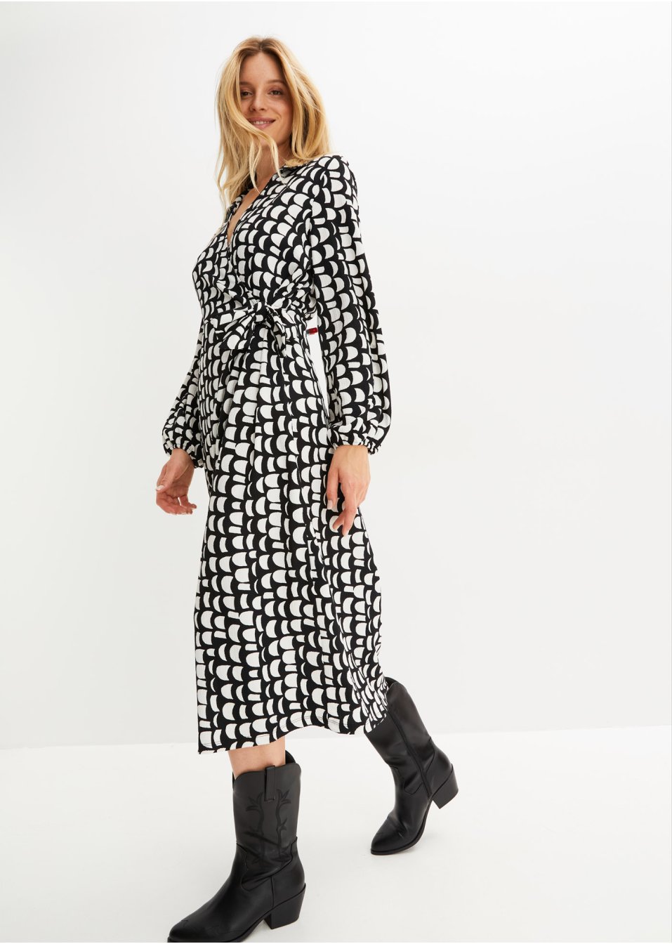 Robe midi imprimée