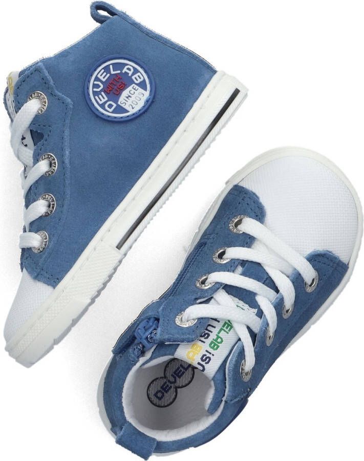 Develab 45005 623 Blue Suede Sneakers hoge sneakers