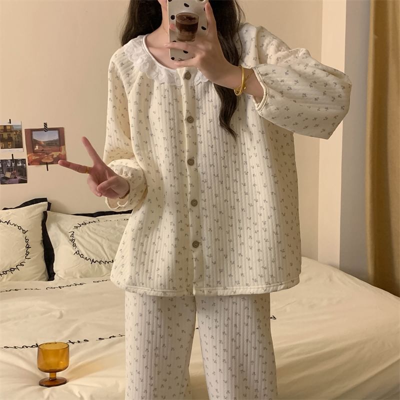 Dazzli - Pyjamaset: Shirt met patroon + Broek