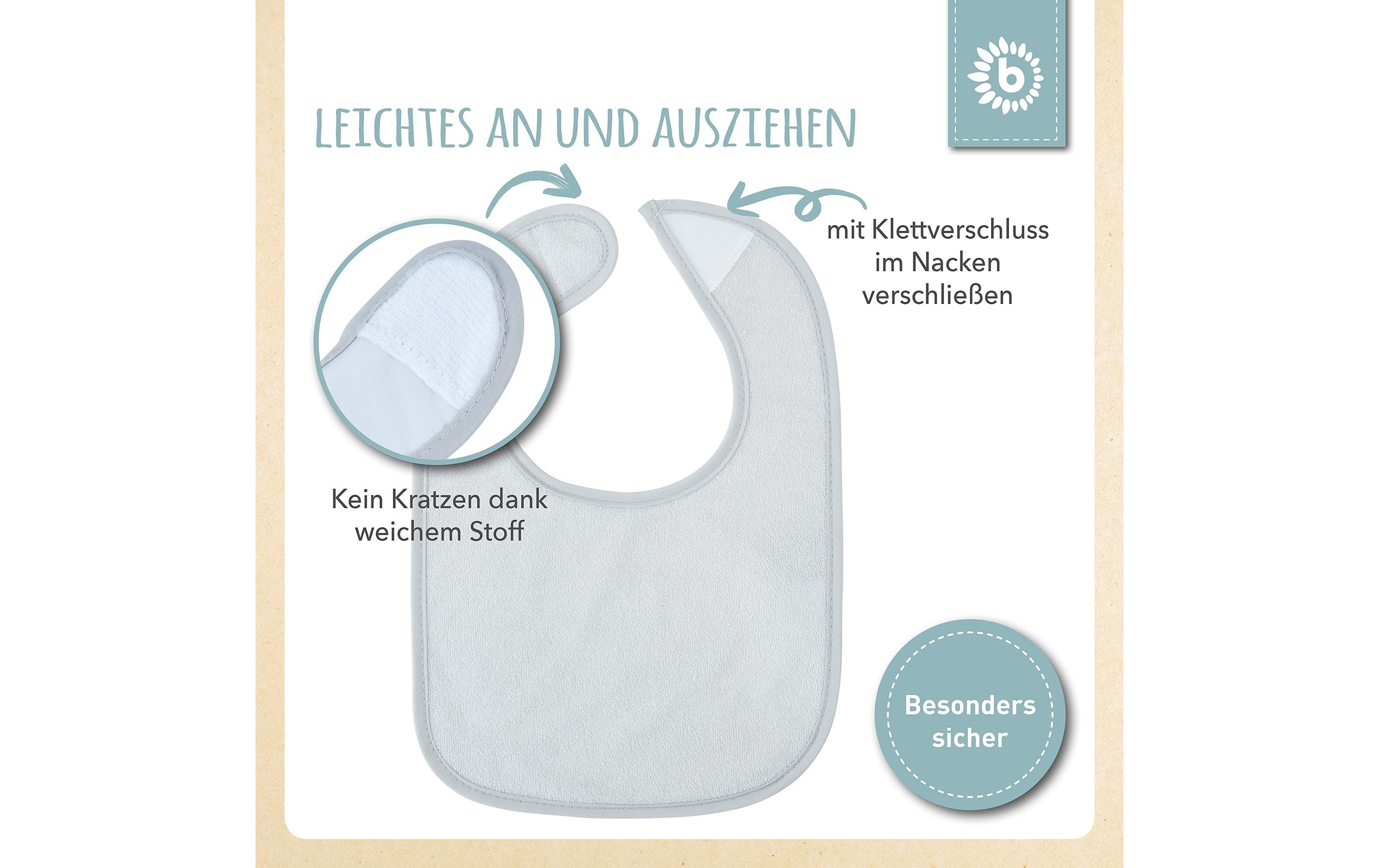 Lätzchen 5er Set, Schiefer 30 x 21 cmLätzchen-Set