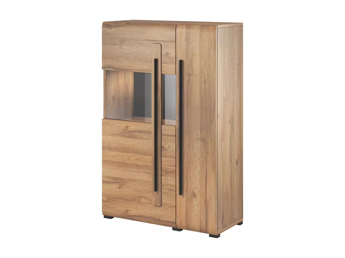Vaisselier 2 portes avec LED Louis Bois