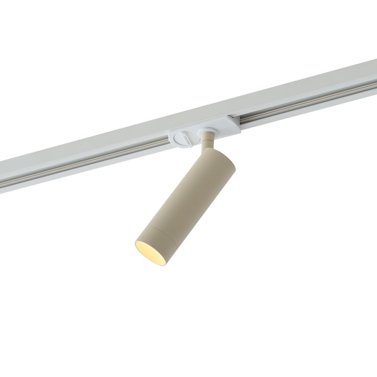 Moderne spot beige voor railsysteem 1-fase GU10 35mm - Iconic Jeana Luxe
