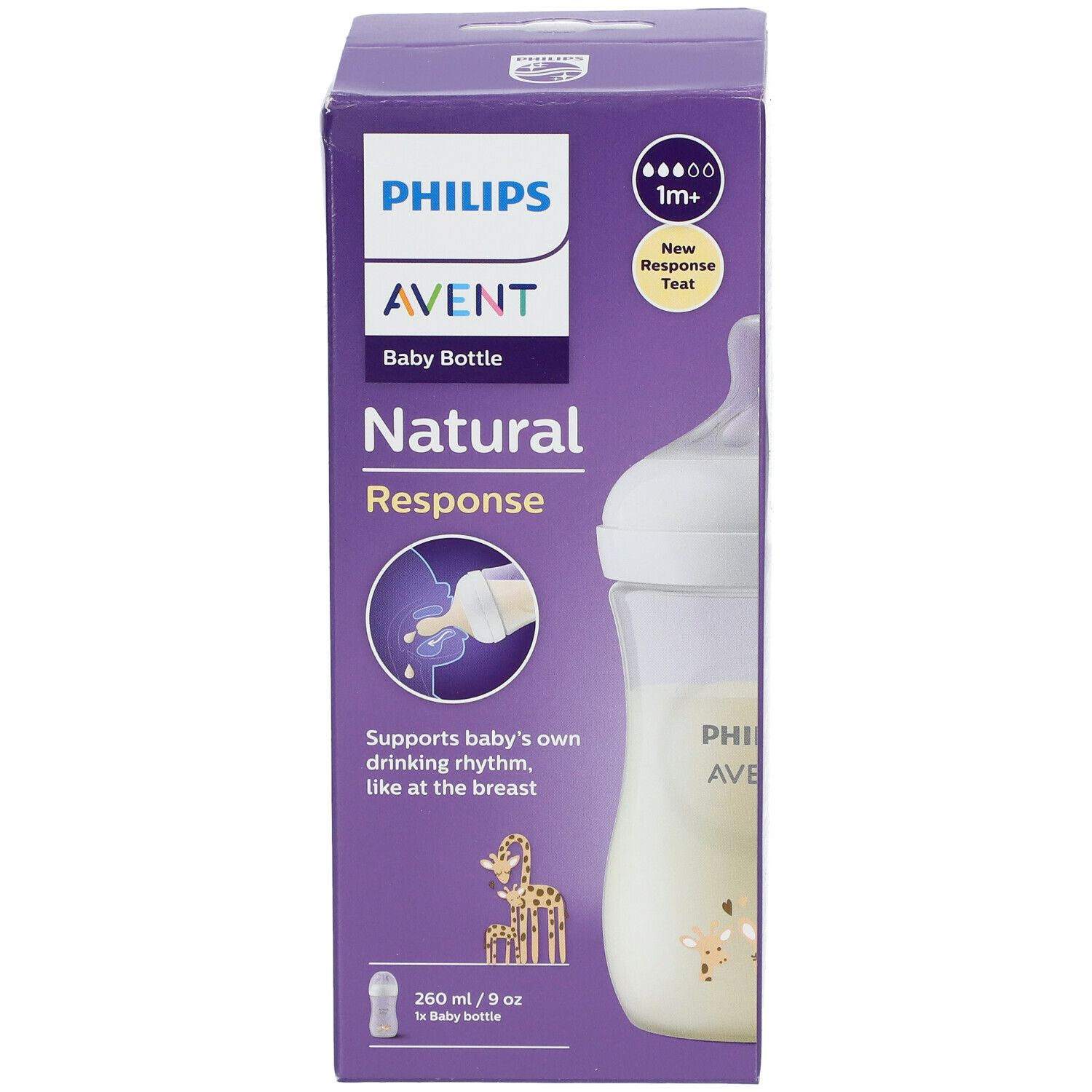 PHILIPS Avent Natural Response Babyflasche mit natürlicher Reaktion 260 ml SCY903/66
