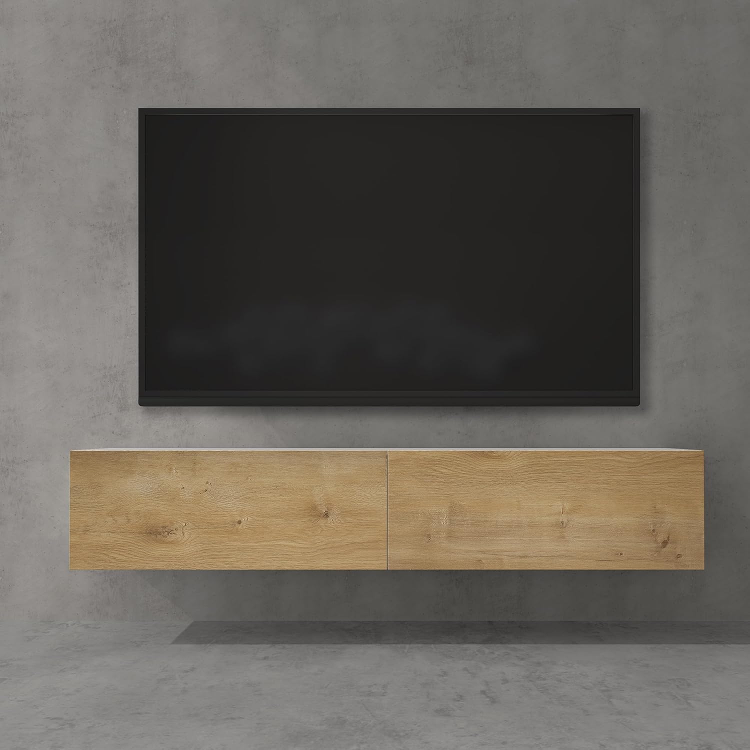 doporro TV Lowboard hängend Fernsehschrank Wohnzimmer | TV-Schrank hängend Fernsehtisch Hängeschrank 160cm Fernsehschrank02