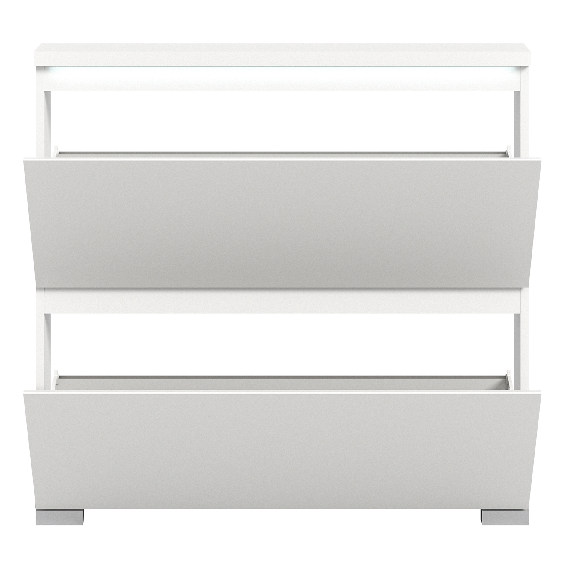 Schuhschrank SHOELOVE - weiß - 88 cm hoch