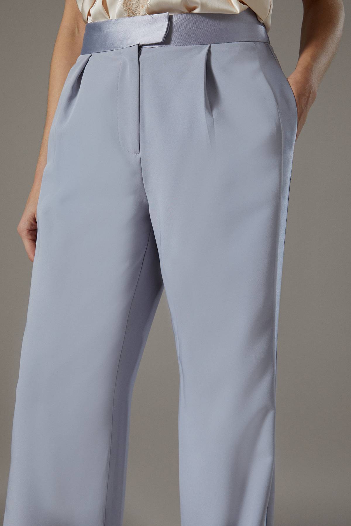Coast Pantalon à Panneau Sergé Satiné