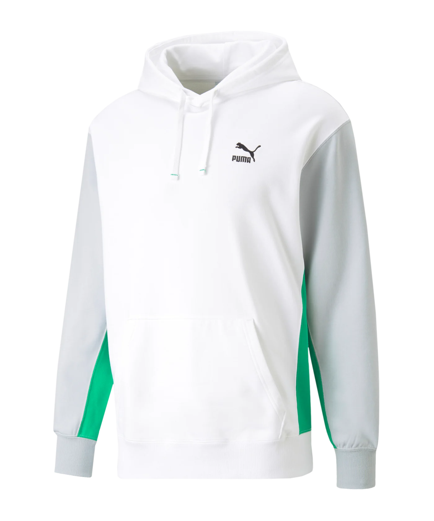PUMA Classics Block Hoody Weiss Grau F97