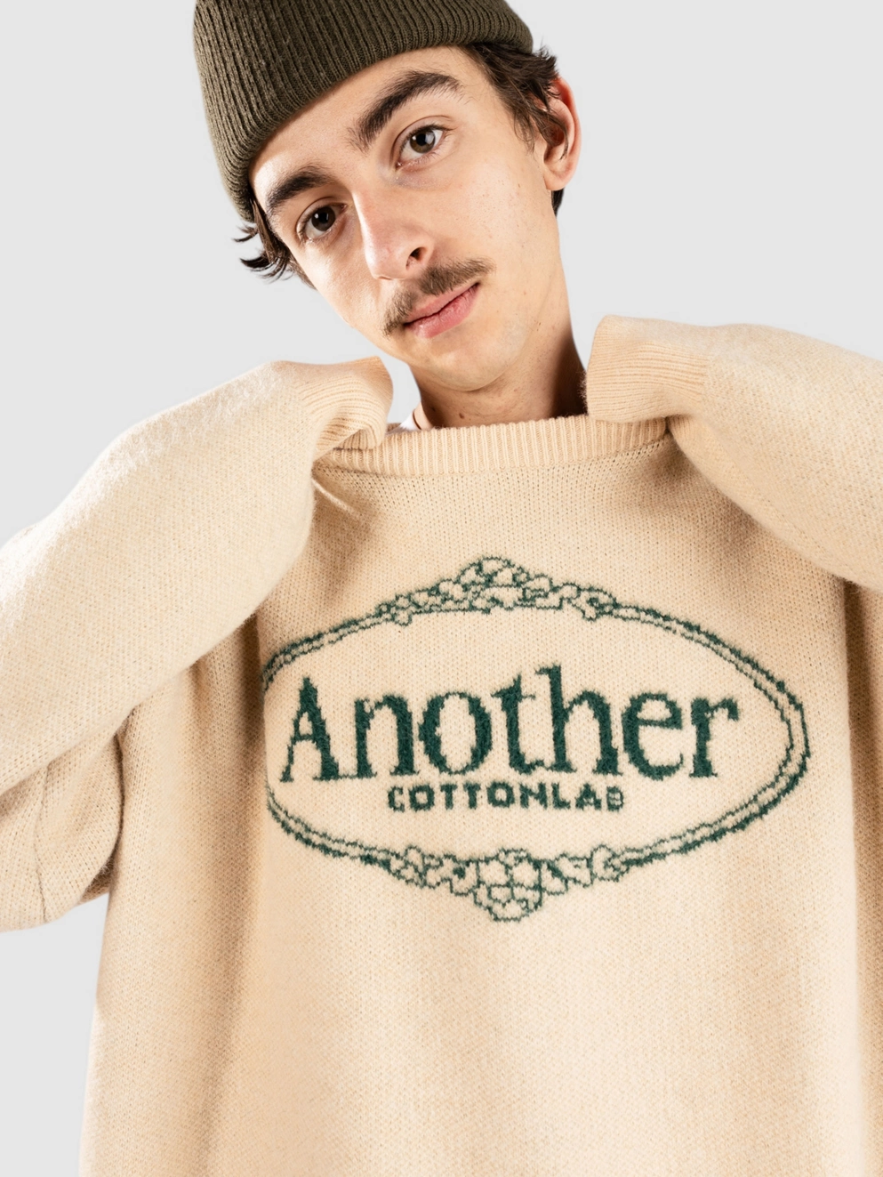 Another Cotton Lab Royal Chest Print Pullover off white
