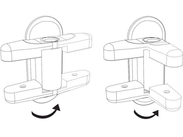 2-Pack Barn Säkerhetslås för Dörr & Fönster Handtag