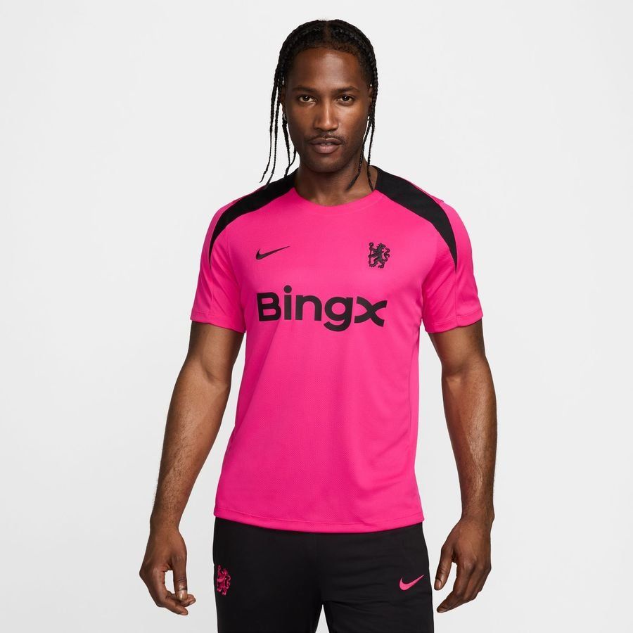 Chelsea T-shirt d'Entraînement Dri-FIT Strike 3ème - Rose/Noir