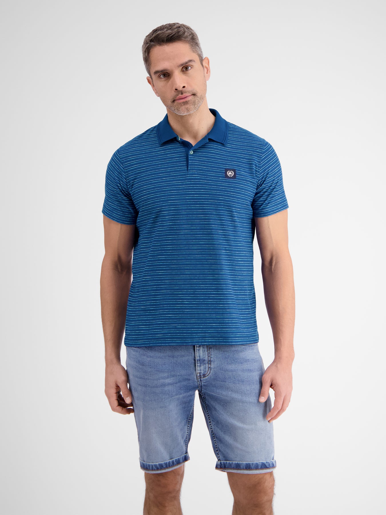 Herren Poloshirt, gestreift