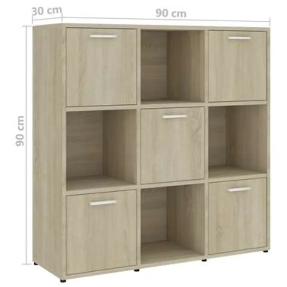 vidaXL - Boekenkast - Bruin - Bewerkt hout