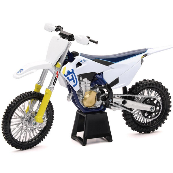 New Ray - Maquette moto 1/12 Husqvarna 450 FC Blanc / Bleu / Jaune