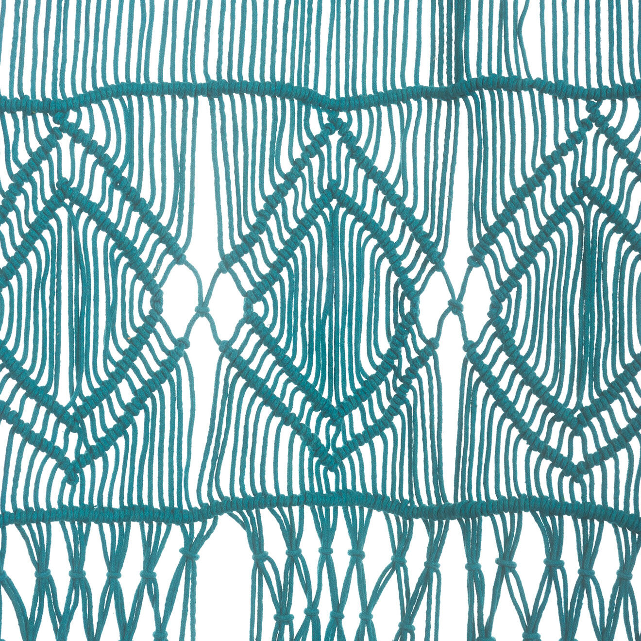 En Fil d'Indienne Rideau /portière en macramé Résille canard - 100x280 cm