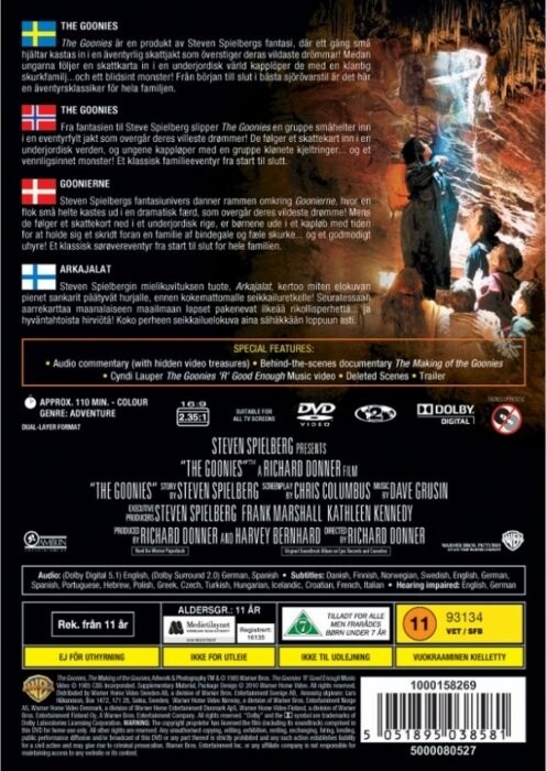 The Goonies / Goonierne - DVD