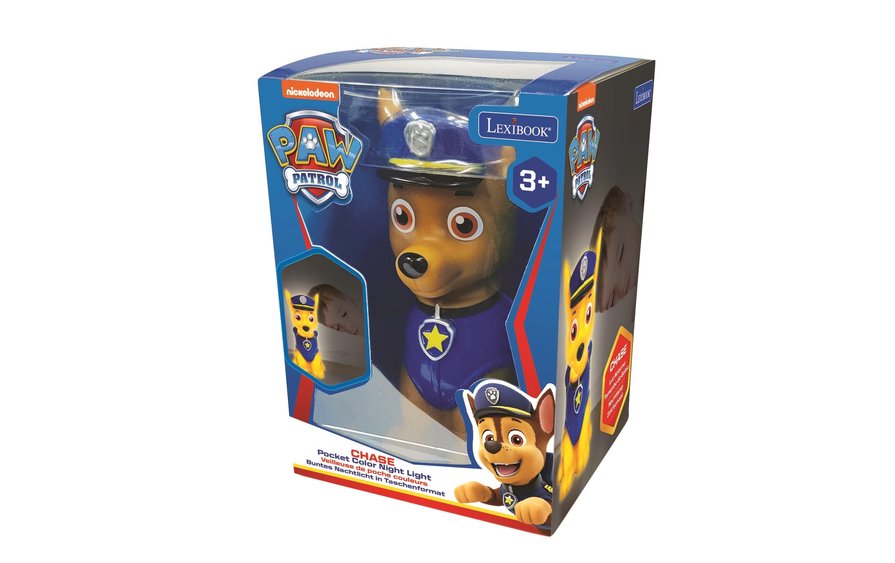 Paw Patrol Chase 3D LED-Taschen-Nachtlicht 13 cmEnergieeffizientes Nachtlicht für die Kleinsten