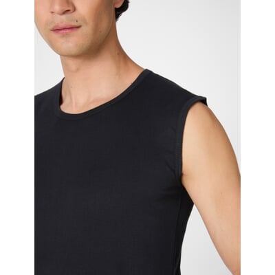 Herren-Undershirt, Schwarz