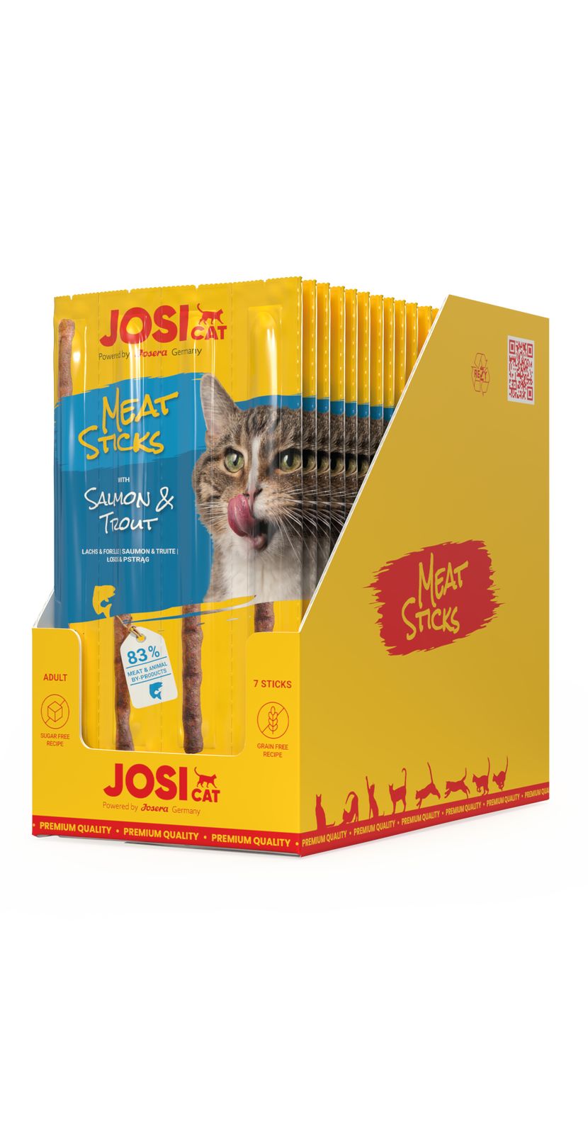 JosiCat Meat Sticks Salmon & Trout Vorratspack