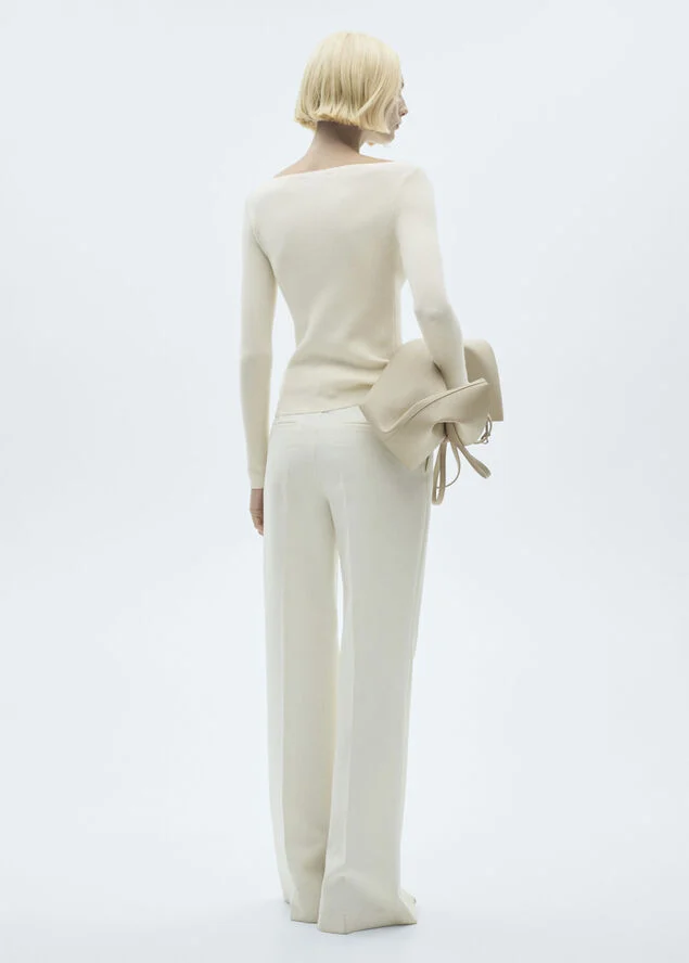 MANGO SWEATER. -- YATE Light beige