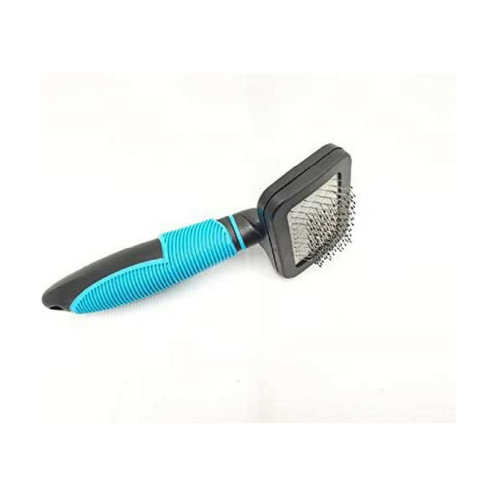 Brosse pour chiens bleu