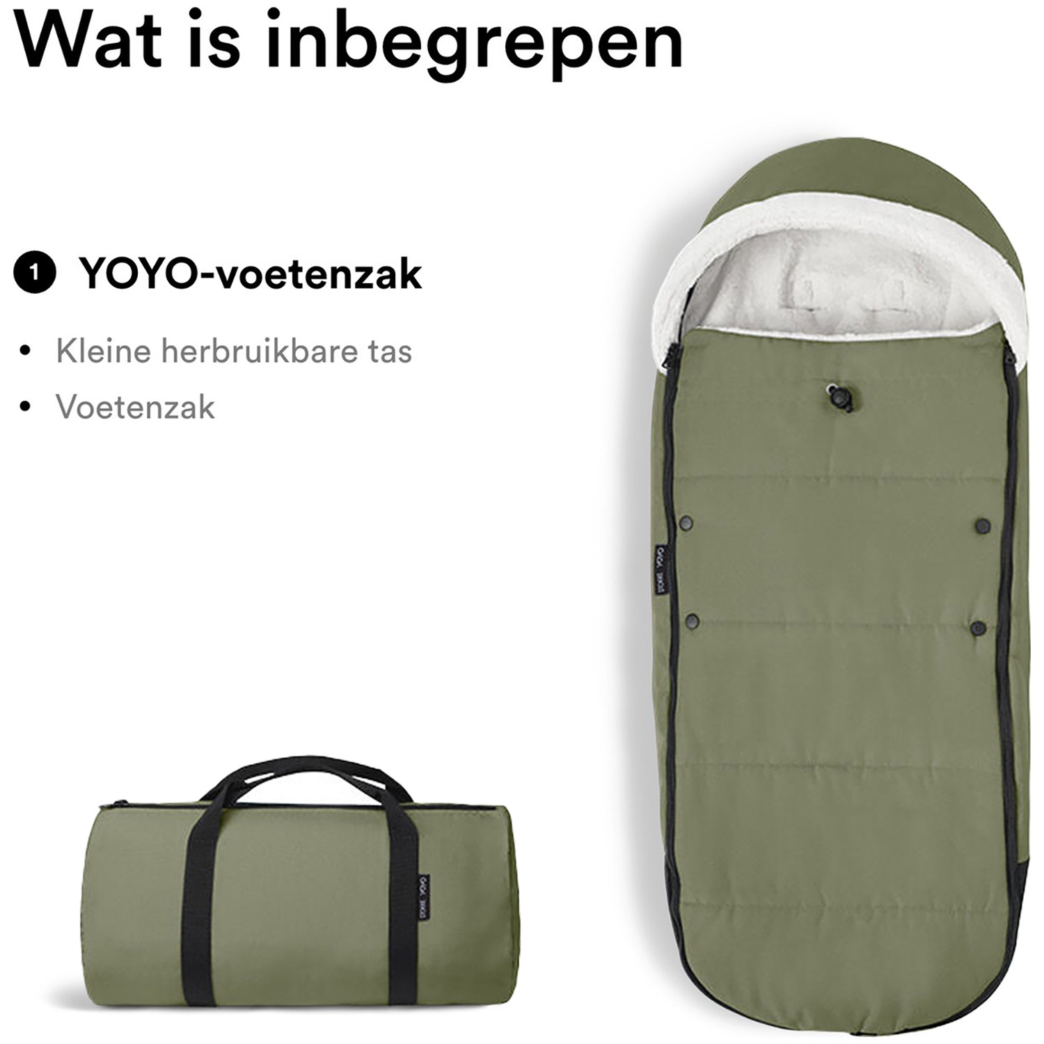 Stokke Yoyo voetenzak Olivegreen kopen? - Shop nu - Prénatal