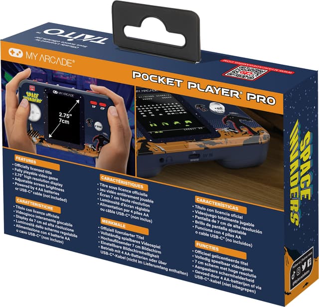 My Arcade Pocket Player Pro Space Invaders håndholdt konsol