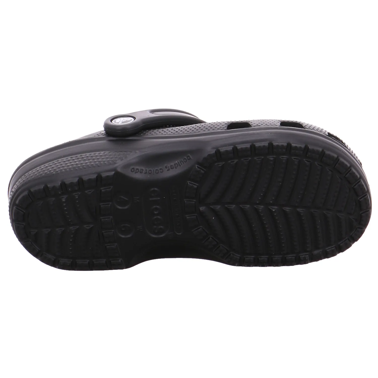 CROCS BADSCHUHE UNISEX Schwarz Leder