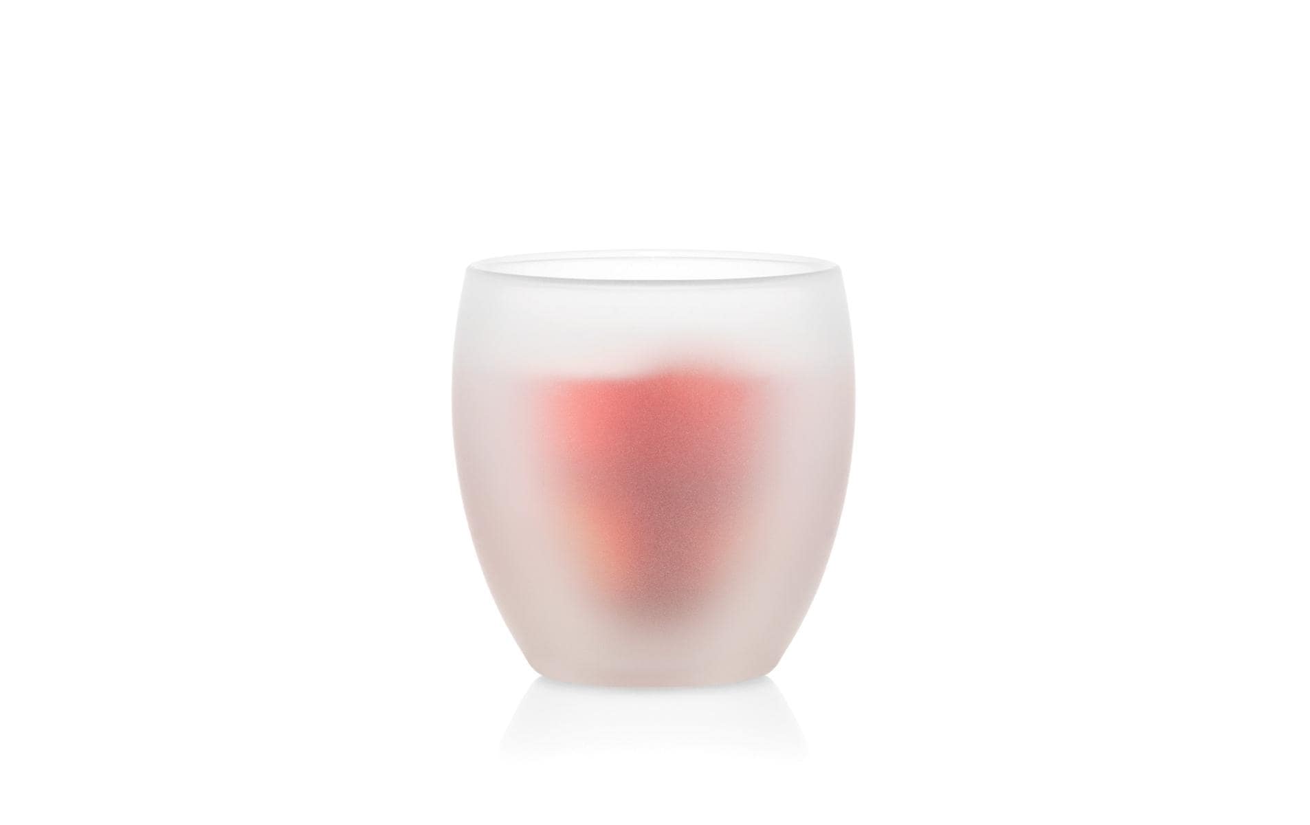 Trinkglas Pavina 2er Set Weiss, milchig, 0.25 lZwei silikonbeschichtete, doppelwandige Gläser
