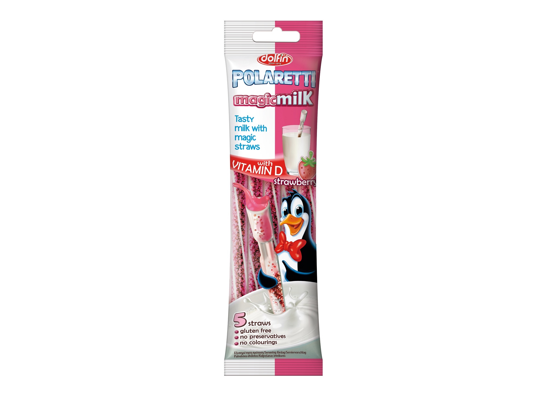 ACHOCOLATADO POLARETTI MAGIC MILK MORANGO 30G