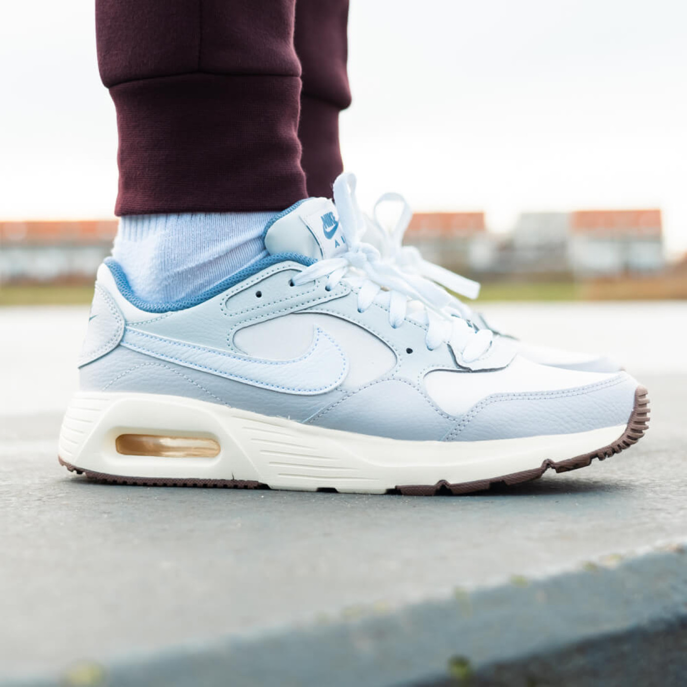 Nike Air Max SC Sneakers Grijs Wit Beige Lichtblauw