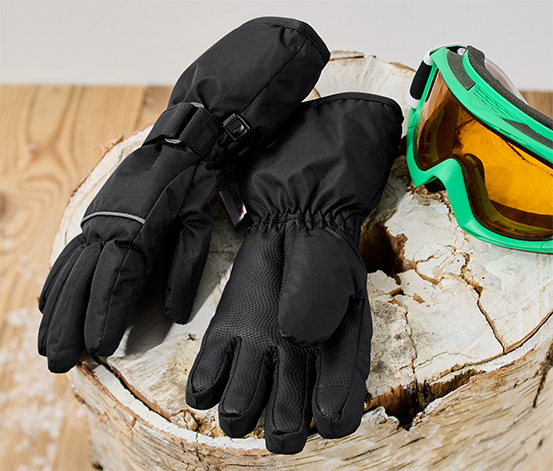 Kinder-Ski-und-Winterhandschuhe, schwarz